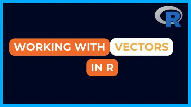 'Video thumbnail for Working With Vectors in R | Data Structure in R Part1'