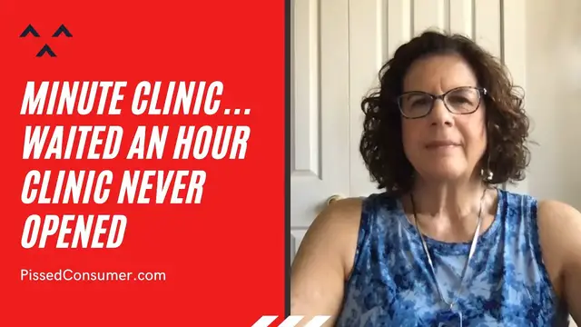 'Video thumbnail for Minute Clinic Reviews - Waited an hour / clinic never opened'