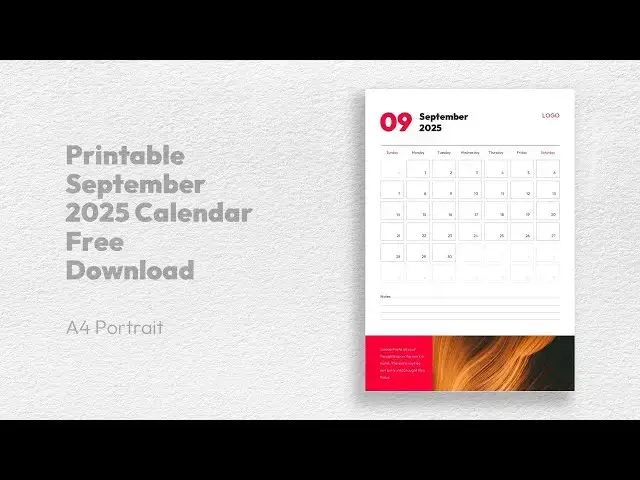 'Video thumbnail for September 2025 Calendar PowerPoint Template Free Download'