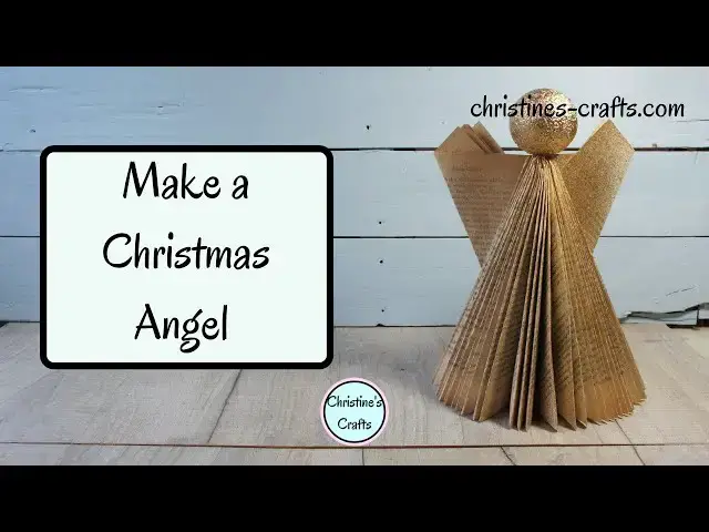 'Video thumbnail for DIY CHRISTMAS ANGEL DECORATION FROM A BOOK - Make Xmas Decor with Style on a Budget'