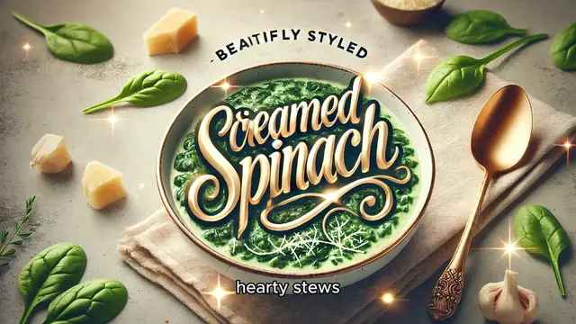 'Video thumbnail for Creamed Spinach'
