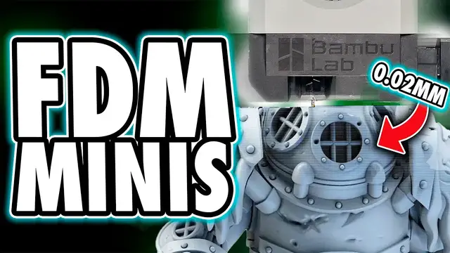 'Video thumbnail for Printing Miniatures on the WORLD'S BEST FDM PRINTER'