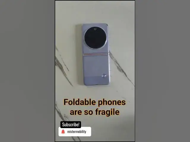 'Video thumbnail for My Foldable Phone Fell Face Down...Splat! #foldablephone #foldingphone #flipphone'