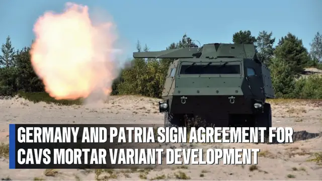 'Video thumbnail for Germany and Patria Sign Agreement for German Army CAVS Mortar Variant Development'