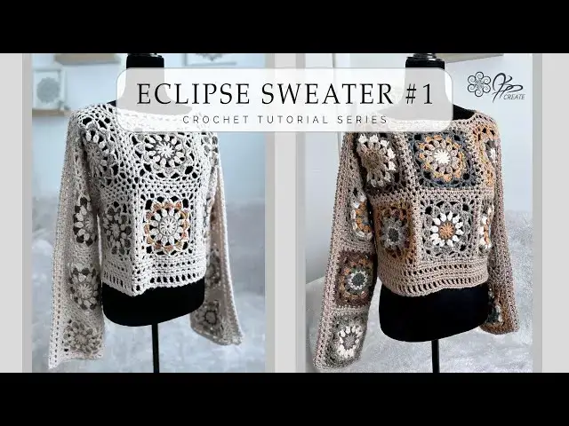 'Video thumbnail for Crochet a Timeless Beauty – Eclipse Sweater: Step-by-Step JAYGO'