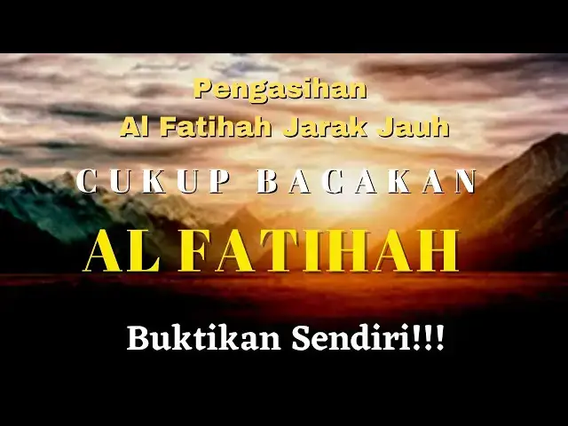 'Video thumbnail for Pengasihan al fatihah jarak jauh || Pengasihan Paling Ampuh Jarak Jauh'
