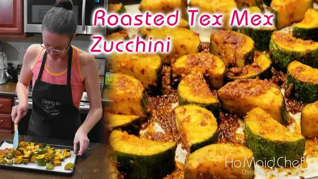 'Video thumbnail for Roasted Tex Mex Zucchini | Dining In With Danielle'