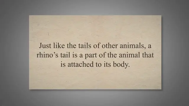 'Video thumbnail for Do Rhinos Have Tails? Yes Or No?'