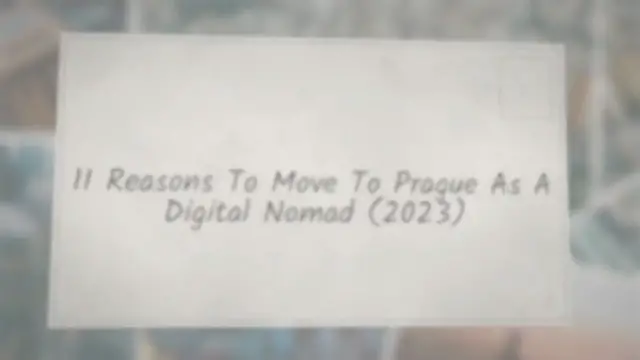 'Video thumbnail for 11 Reasons To Move To Prague As A Digital Nomad (2023)'