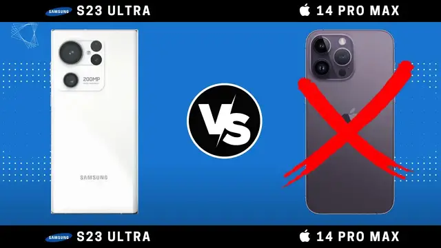 'Video thumbnail for Samsung Galaxy S23 Ultra vs iPhone 14 Pro Max'