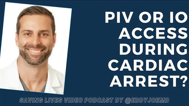 'Video thumbnail for Peripheral Intravenous (IV) vs.  Intraosseous (IO) Access in Cardiac Arrest #shorts'