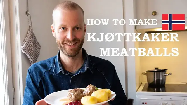'Video thumbnail for Cooking authentic Norwegian Meatballs (NOT Swedish) & recipe'