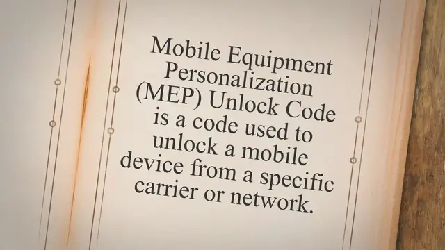 'Video thumbnail for What is MEP Unlock Code (Mobile Equipment Personalization)?'