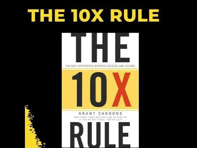 'Video thumbnail for The 10X Rule Summary (Grant Cardone)'
