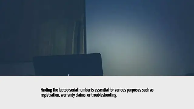 'Video thumbnail for How To Find Laptop Serial Number'