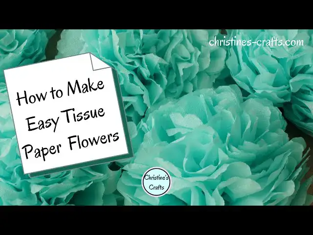 'Video thumbnail for HOW TO MAKE SUPER EASY PAPER TISSUE FLOWERS - Make Loads in Minutes for Any Occasion'