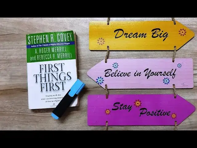 'Video thumbnail for First Things First Summary (Stephen R. Covey)'