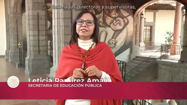 'Video thumbnail for Mensaje de Leticia Ramírez para la Segunda Sesión Ordinaria del CTE 2023-2024: Supervisores y Directores'