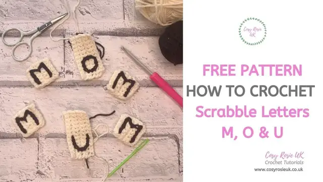 'Video thumbnail for Free Crochet Letter Pattern - Letters M, U, O'