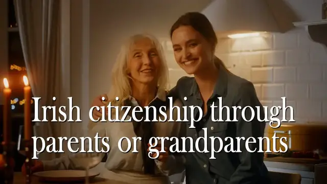 'Video thumbnail for How to become an Irish citizen if your parents or grandparents have Irish citizenship'