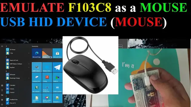 'Video thumbnail for How to EMULATE STM32F103 as a MOUSE || CubeIDE || USB HID DEVICE'