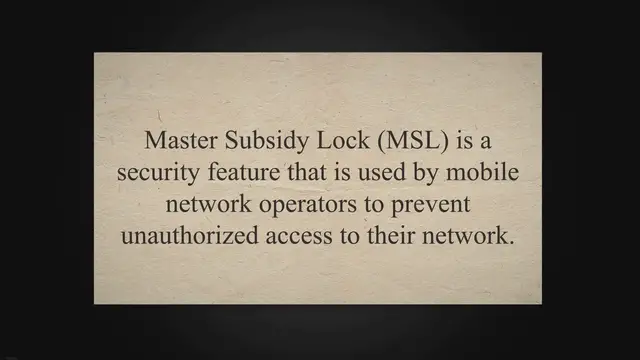 'Video thumbnail for What is Master Subsidy Lock?'