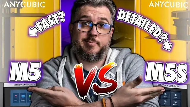 'Video thumbnail for Anycubic Photon Mono M5 vs M5s - Spot the Difference'