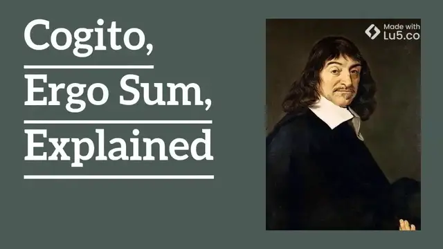 'Video thumbnail for Cogito Ergo Sum, Explained'