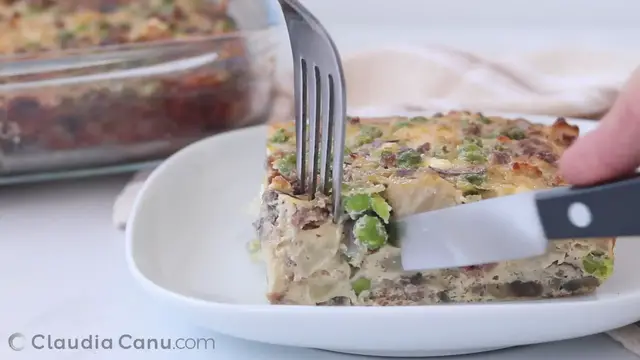 'Video thumbnail for Cauliflower Mushrooms Meaty Casserole'