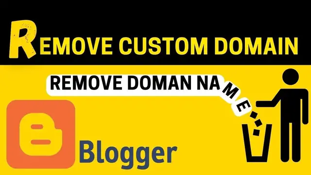 'Video thumbnail for how to remove blogger domain name - delete domain name from blogger 2022'