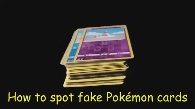 'Video thumbnail for How to spot fake Pokémon cards'
