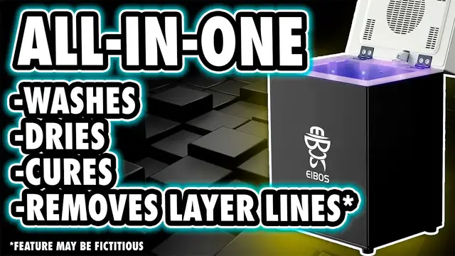 'Video thumbnail for EIBOS OCEANUS All-In-One Wash & Cure Review - CLEAN your RESIN PRINTS the EASY way!'