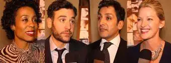 'Video thumbnail for Chatting with the Company of DISGRACED on Opening Night- Pittman, Radnor, Dhillon, Mol & More!'
