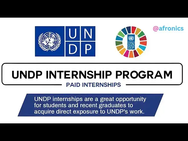 'Video thumbnail for UNDP Paid Internship Program 2024 25 #afronics #undp #undpInternships'