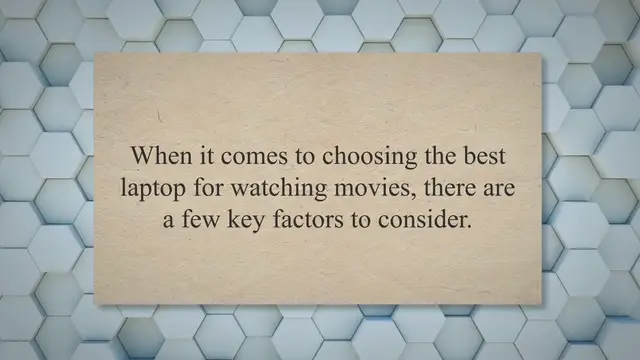 'Video thumbnail for Best Laptop for Watching Movies: Top Picks and Buying Guide'