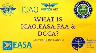 'Video thumbnail for What is ICAO, EASA, FAA & DGCA? | REGULATORY AUTHORITY | AVIATION A2Z ©|'
