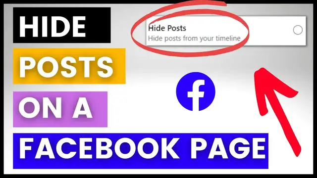 'Video thumbnail for How To Hide Posts On A Facebook Page? [in 2023]'