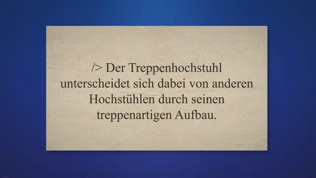 'Video thumbnail for Treppenhochstuhl – unsere Lieblinge'