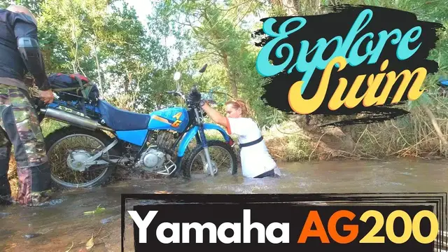 'Video thumbnail for Why a Small 4-Stroke Bike is the Best | Explore, Swim, Drown, Repair (Yamaha AG200)'