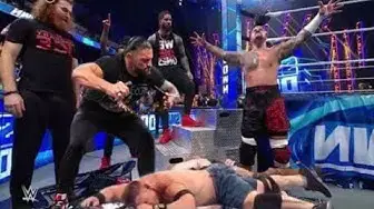 'Video thumbnail for Roman Reigns & Bloodline brutally attacks John Cena WWE Smackdown Highlights 2022'