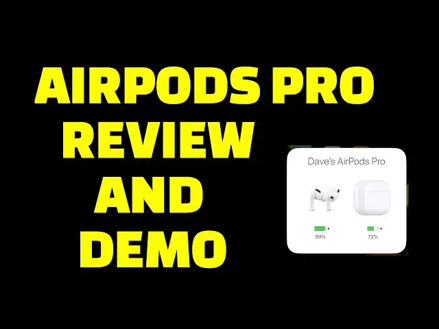 'Video thumbnail for Apple AirPods Pro - REVIEW AND DEMO'