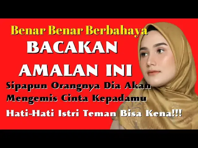 'Video thumbnail for JANGAN COBA COBA!!BACA 3X - Siapapun Orangnya√Dia Akan Mengemis Cinta Padamu√Doa Agar Dia Mencinta'