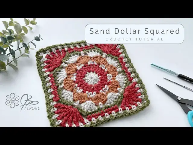 'Video thumbnail for Crochet Sand Dollar Square - A Perfect Blend of Floral & Geometric Design'