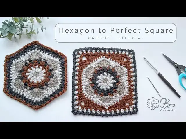 'Video thumbnail for Crochet Shapes: Transforming Hexagons into Perfect Squares'