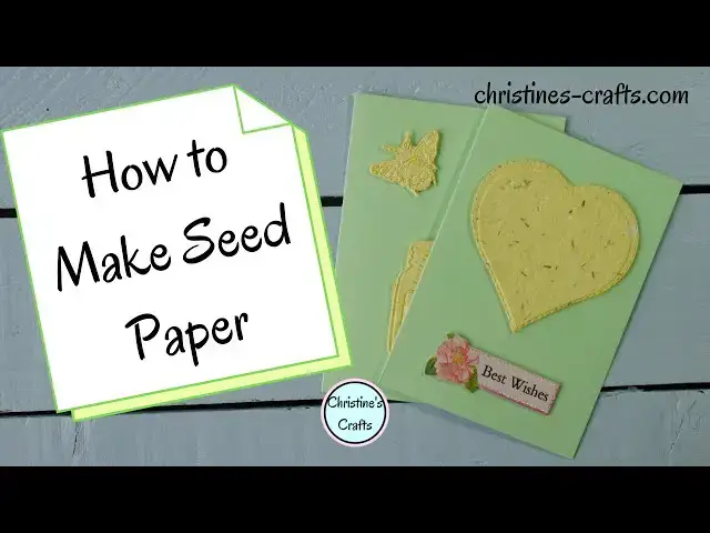 'Video thumbnail for HOW TO MAKE PLANTABLE SEED PAPER - Easy DIY Project using Recycled Paper'