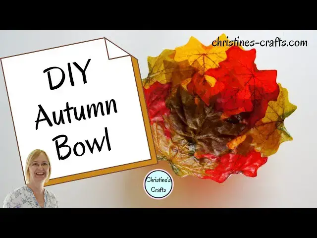 'Video thumbnail for HOW TO MAKE  A GORGEOUS AUTUMN LEAF BOWL FOR STYLISH FALL DECOR'