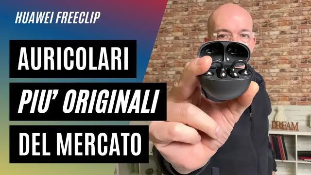 'Video thumbnail for Huawei FreeClip, auricolari così non li hai mai visti!'