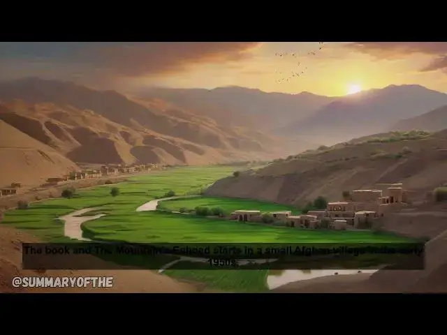 'Video thumbnail for And the Mountains Echoed by Khaled Hosseini | illustrated Summary'