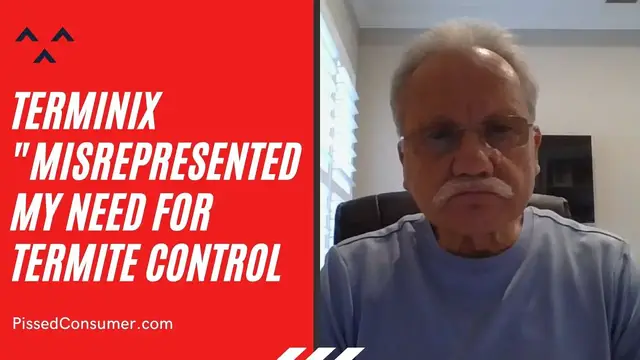 'Video thumbnail for Terminix Reviews  - They misrepresented my need for termite control'