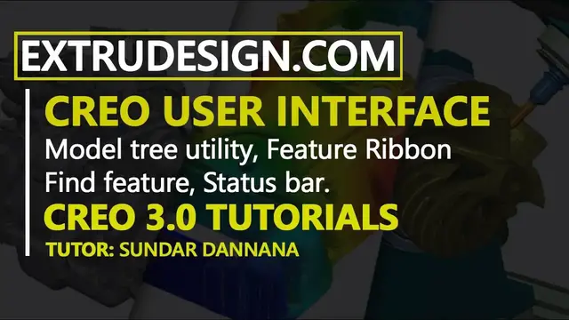 'Video thumbnail for 00. Creo 3.0 Tutorial for Beginner . Creo User Interface part 2'